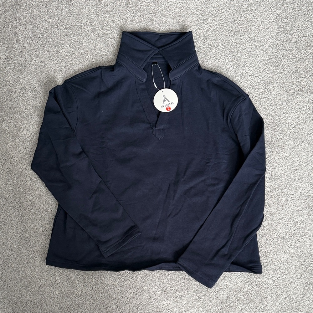 A.P.C. Women's Lightweight Navy Sweatshirt
